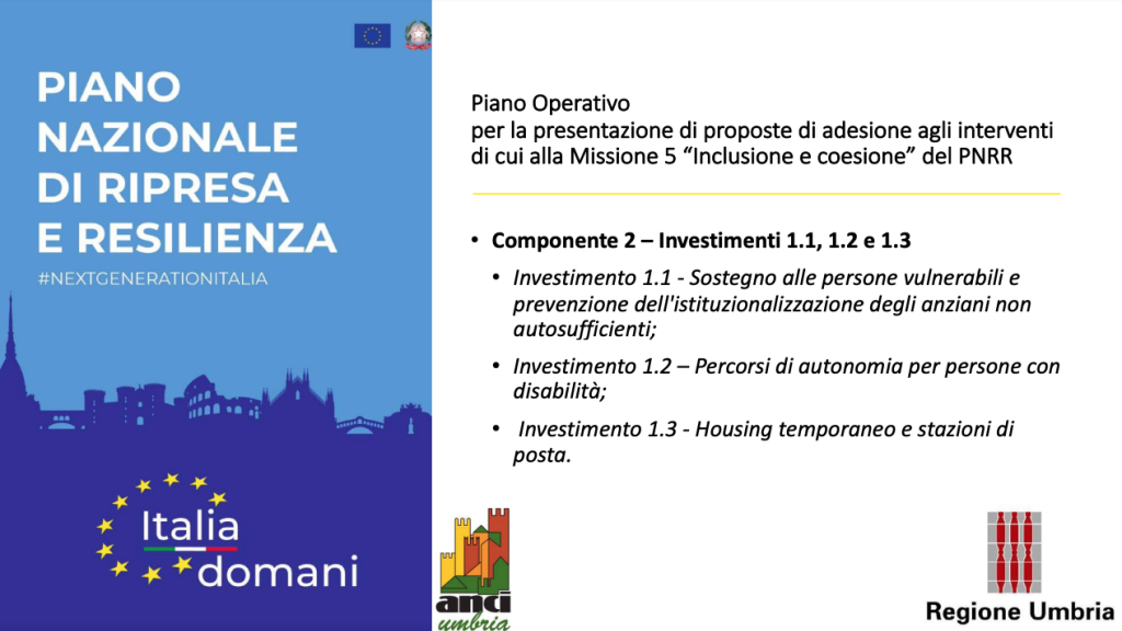 Incontro tra la Regione Umbria, ANCI Umbria e le 12 Zone Sociali - slides