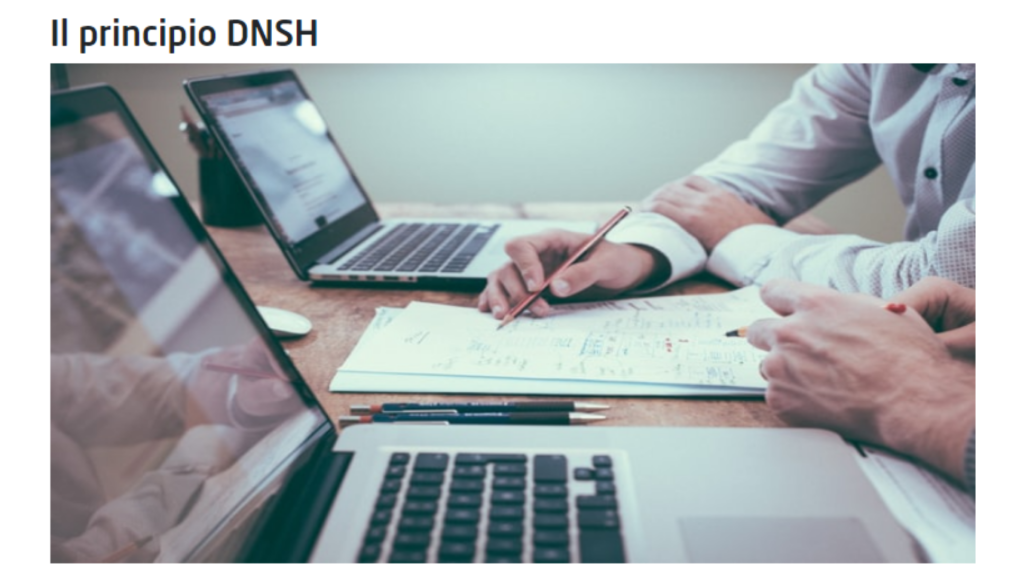 Il principio DNSH - dnsh